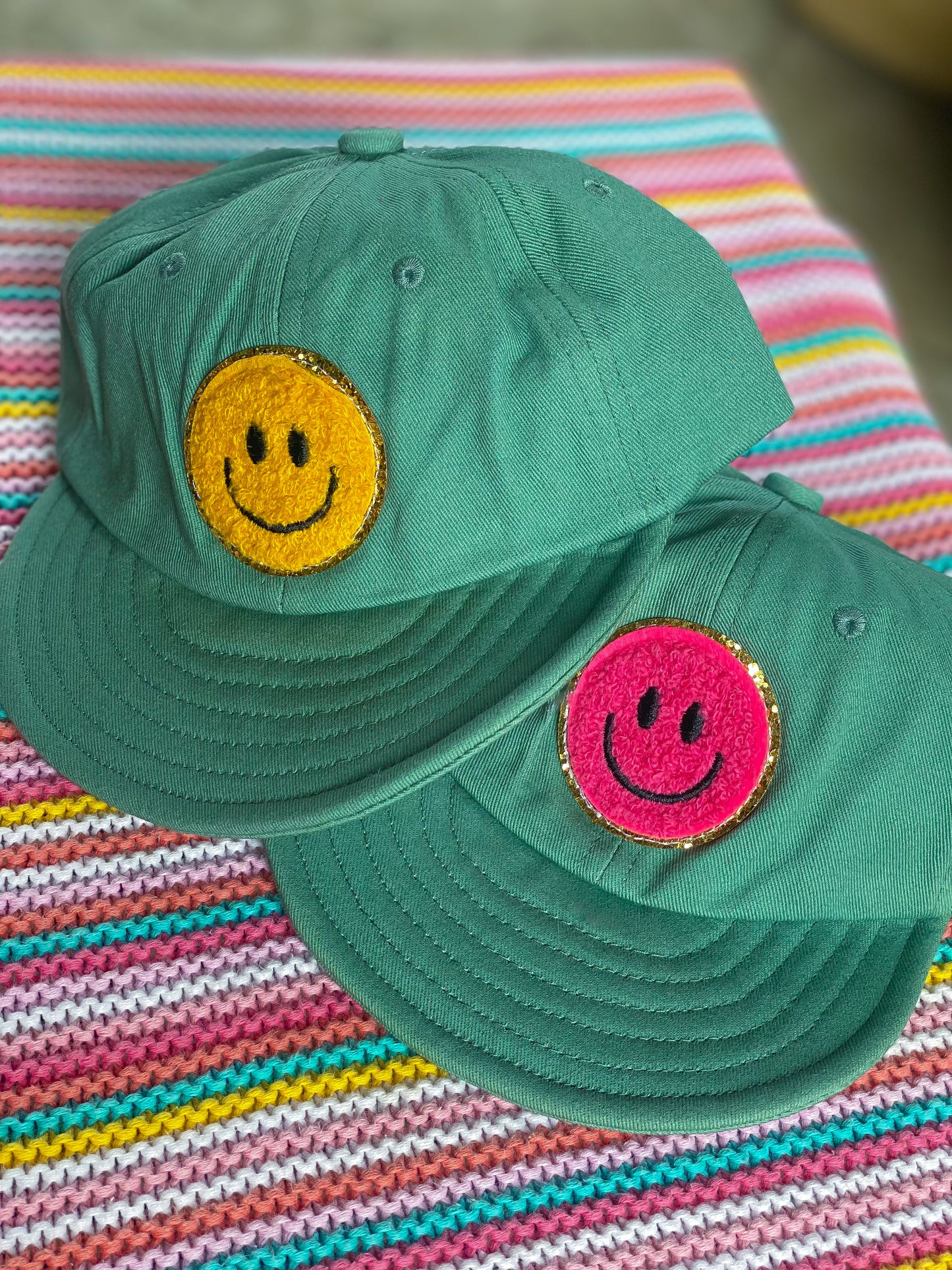 Sage Smiley Ball Cap