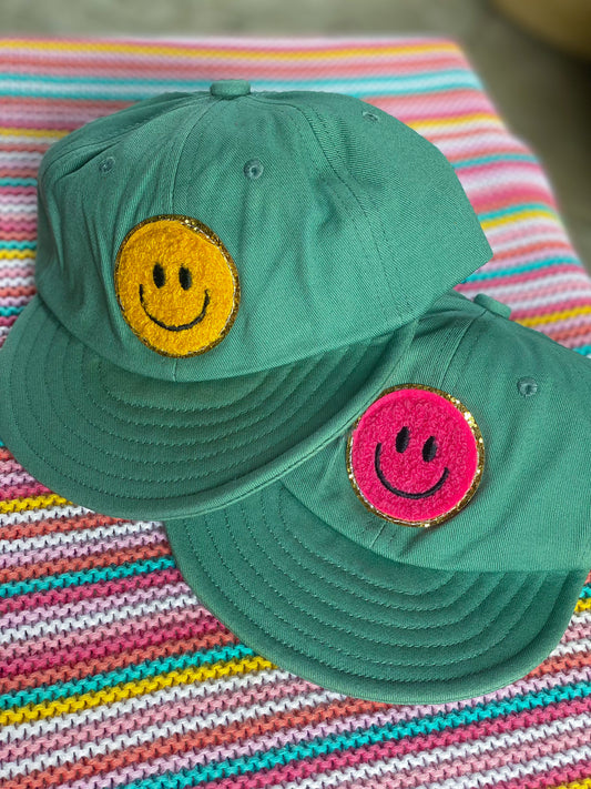 Sage Smiley Ball Cap